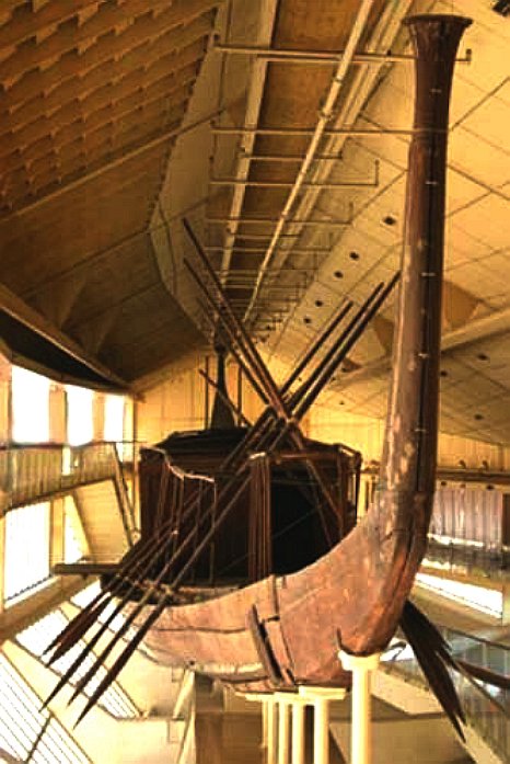 Pharoah Khufu's royal barge, solar boat for the afterlife