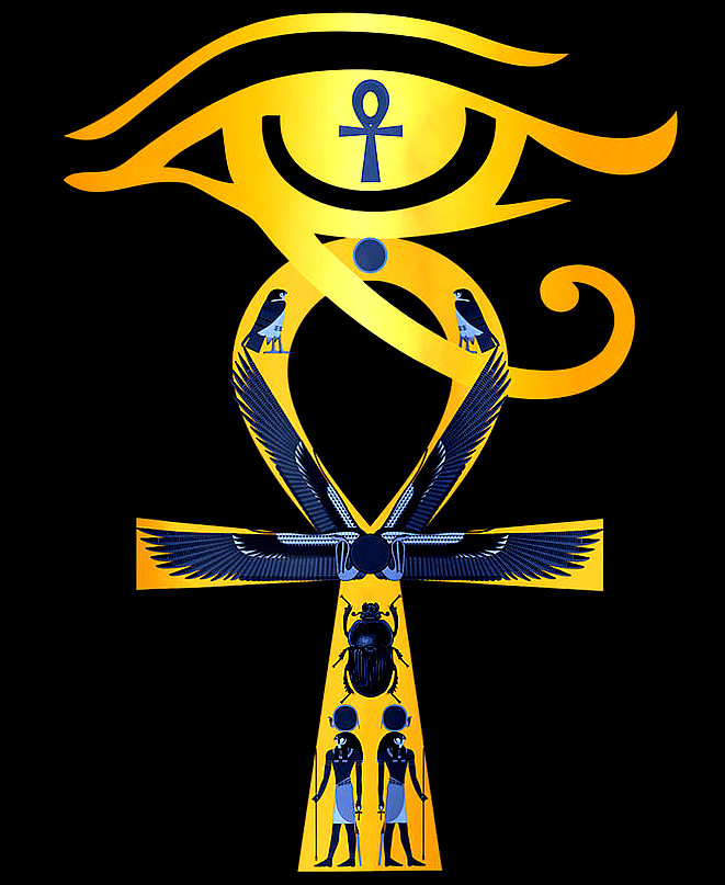 The ankh and eye of horus combined