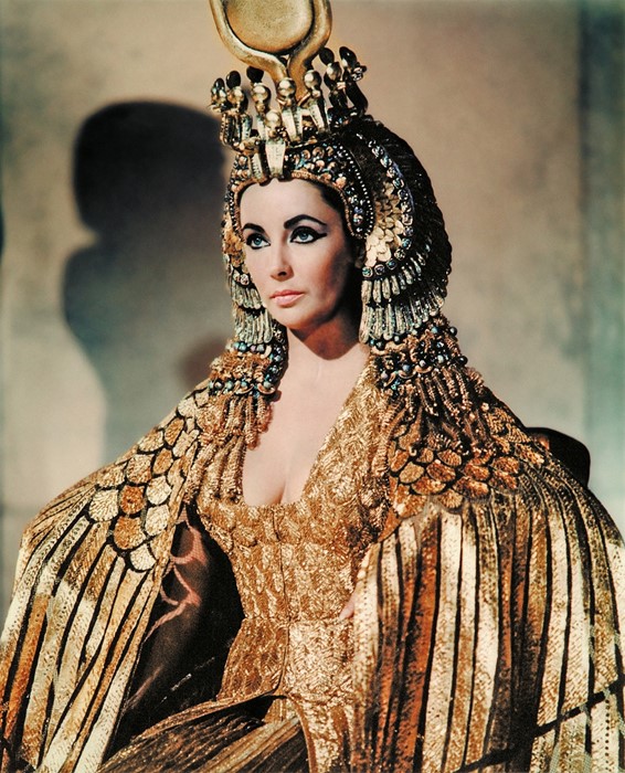 Elizabeth Taylor as Cleopatra VII, the last Egyptian Pharaoh Queen