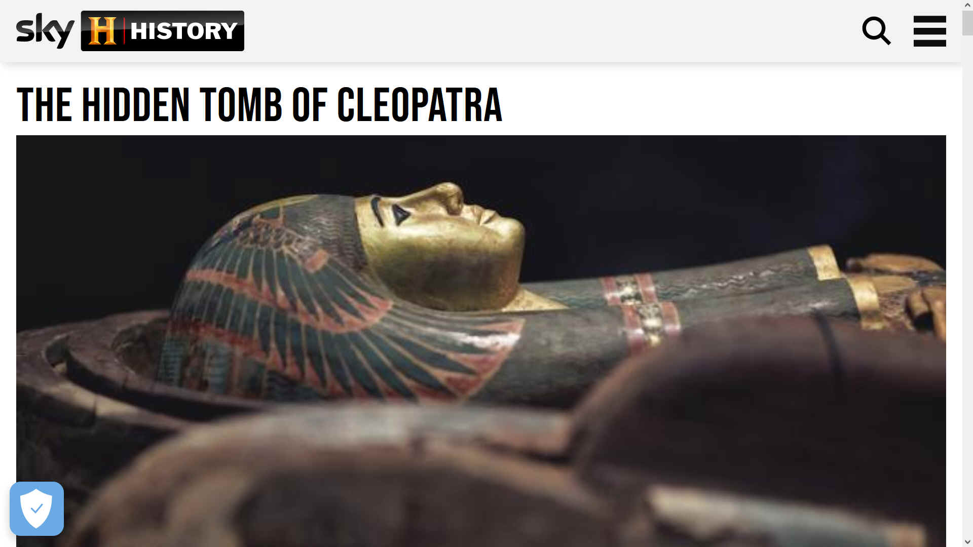 Where is the hidden tomb of Cleopatra VII Philopator?
