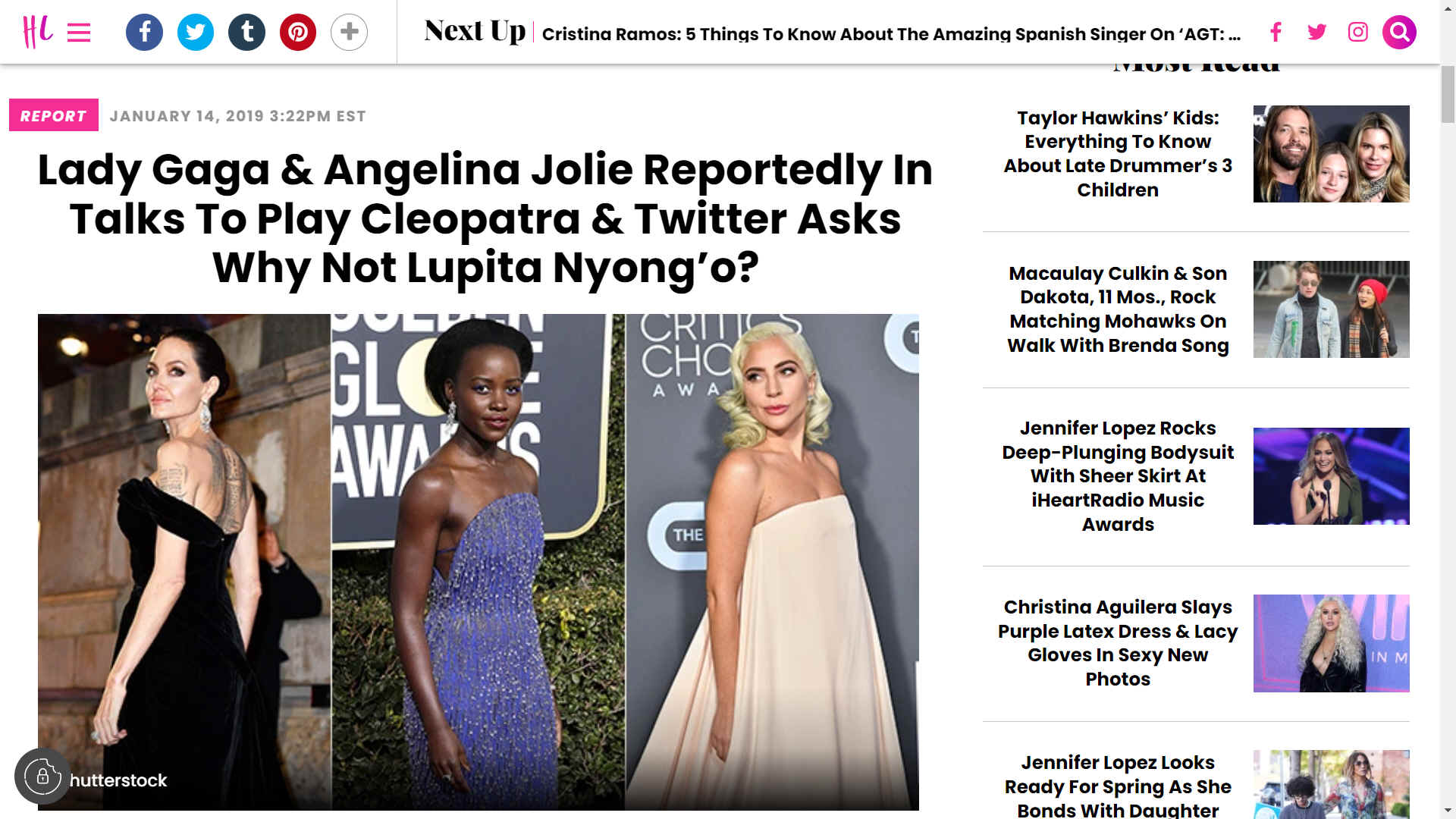 Lady Gaga and Angelina Jolie in talks to play Cleopatra, Twitter asks why not Lupita Nyong'o ?