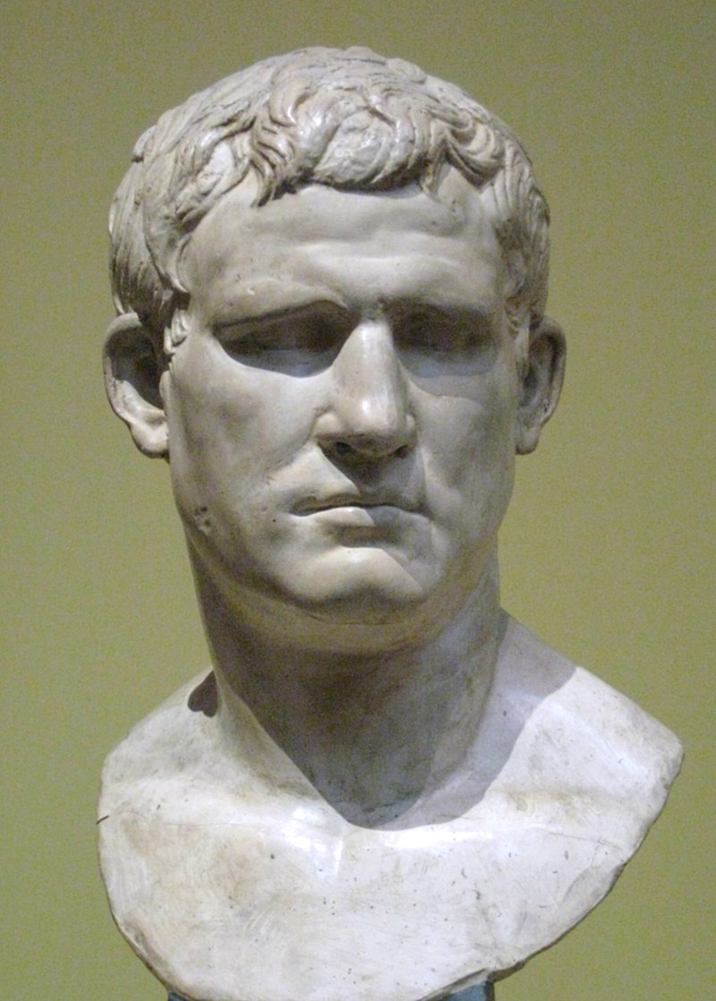 Marcus Vipsanius Agrippa (63 BC  12 BC) was a Roman general, statesman and architect who was a close friend, son-in-law and lieutenant to the Roman emperor Augustus. Agrippa is well known for his important military victories, notably the Battle of Actium in 31 BC against the forces of Mark Antony and Cleopatra. He was also responsible for the construction of some of the most notable buildings of his era, including the original Pantheon.