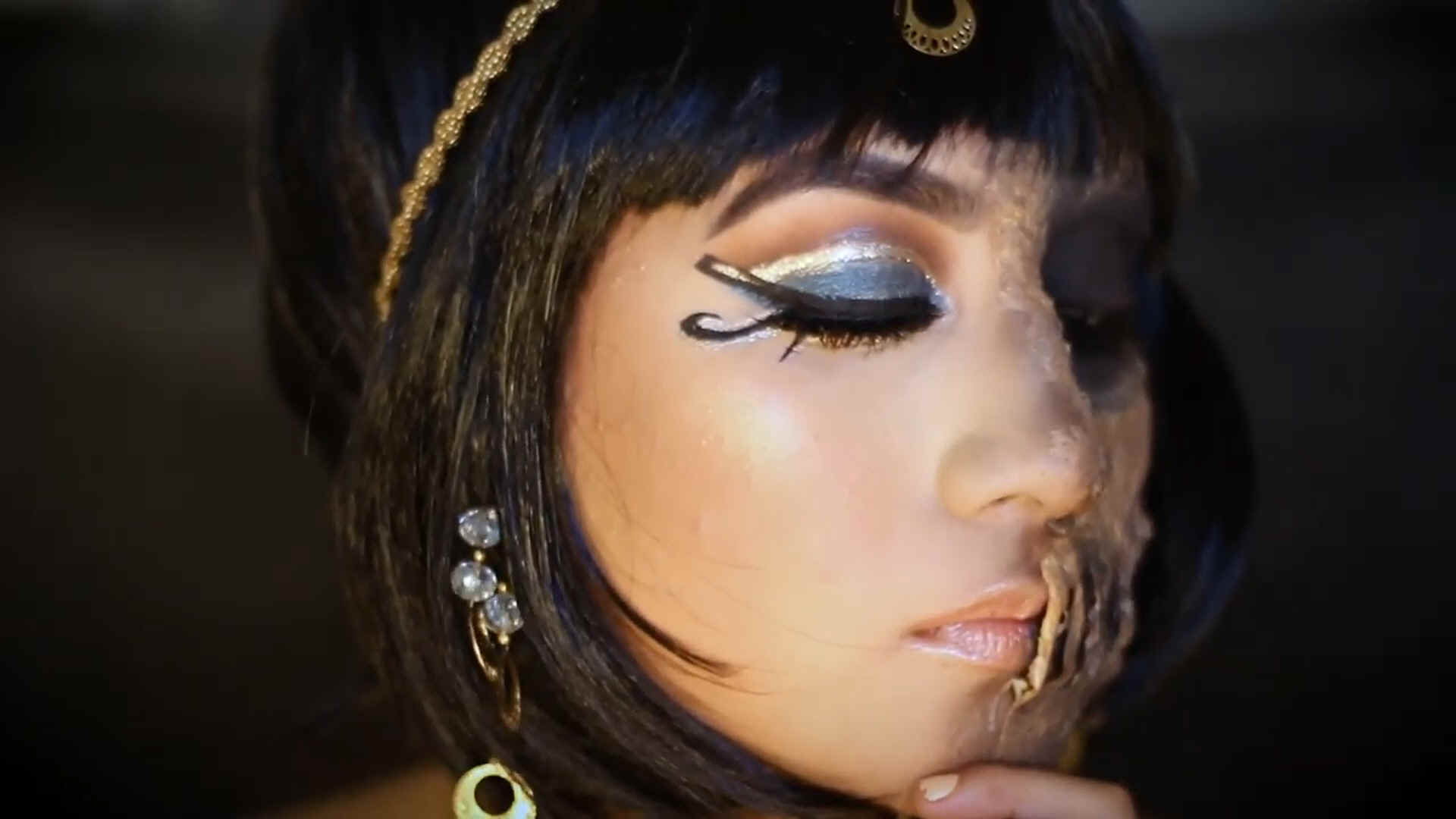 Queen Cleopatra mummy makeup reborn Pharaoh