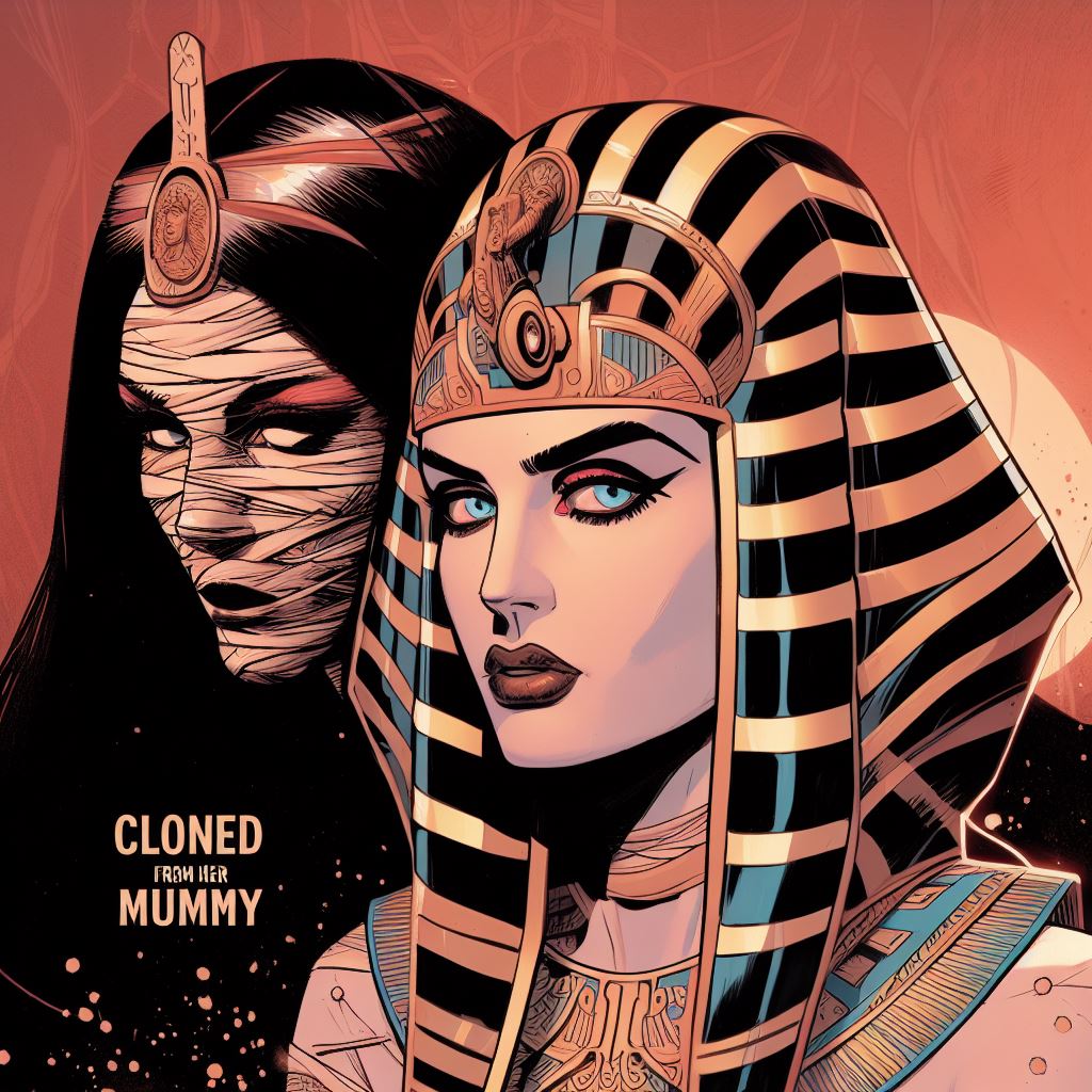 Cleopatra is clone replicated from her mummy, in the 21st century